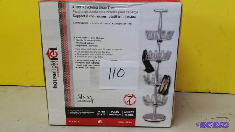 lot 110 image: 4 Tier revolving Shoe Tree