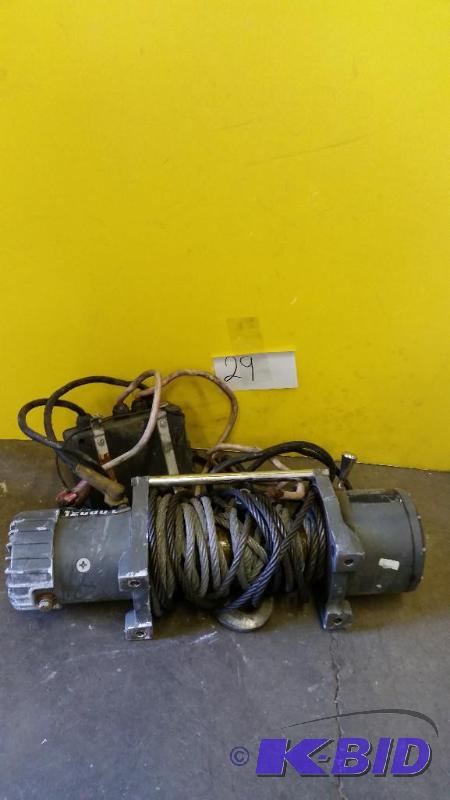 lot 29 image: BADLAND WINCHES 12,000 lb. Off-Road Vehicle Winch with Automatic Load-Holding Brake