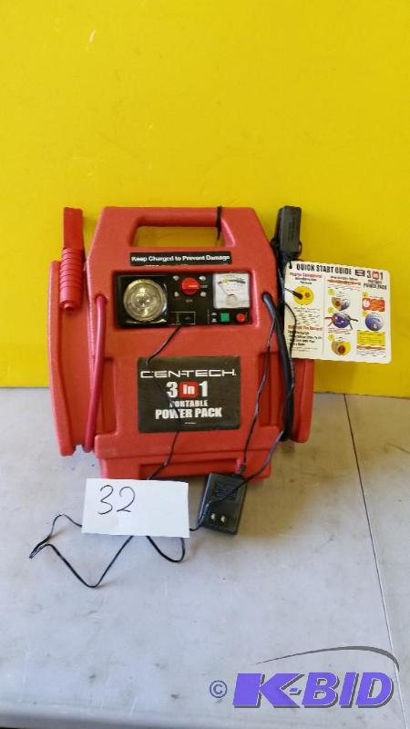 lot 32 image: Cen-Tech 3-in-1 Jump Starter and Power Supply