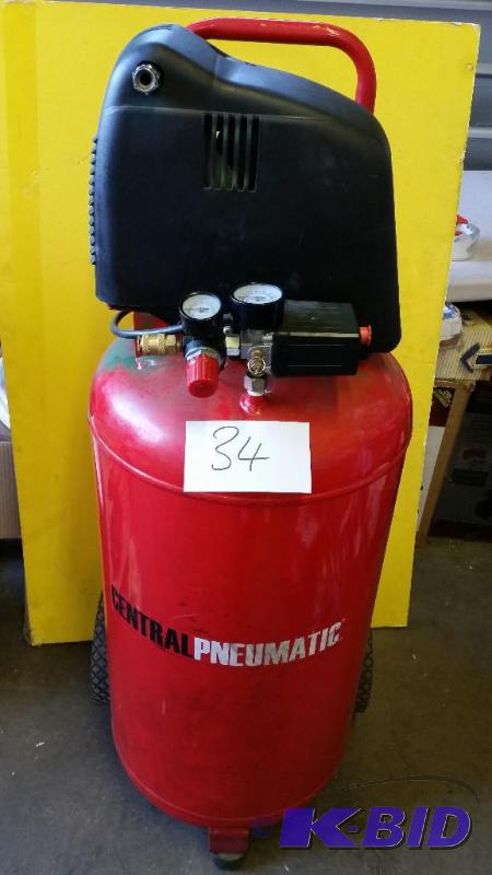 lot 34 image: 26 gal. 1.8 HP 150 PSI Oilless Air Compressor