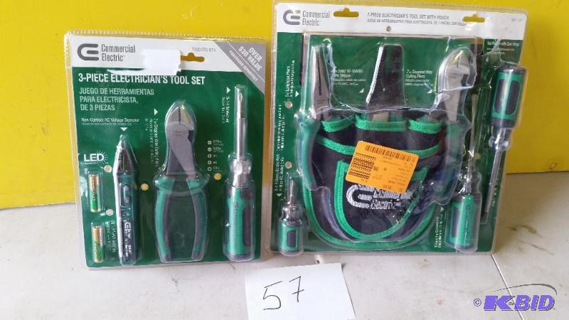 lot 57 image: Commercial Electric Tool Sets