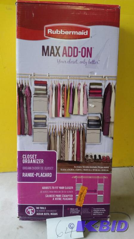 lot 64 image: Riubbermaid Max Add On  Range Placard