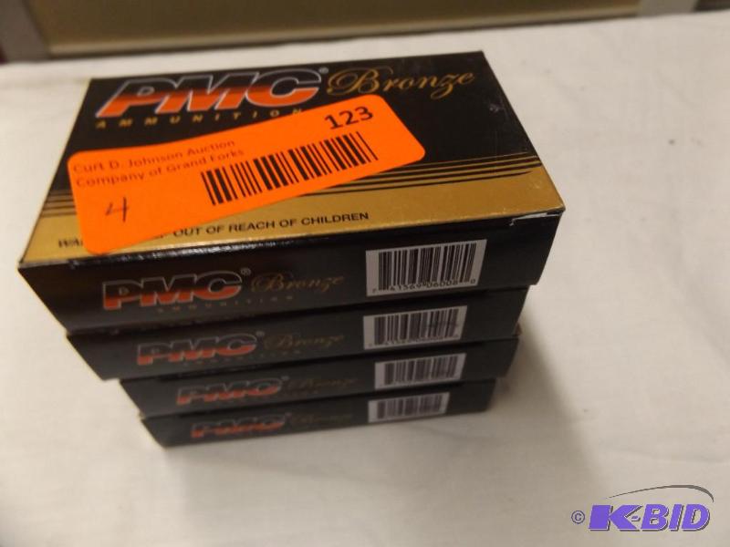 4 boxes PMC Bronze Ammunition, 20 Centerfire ...