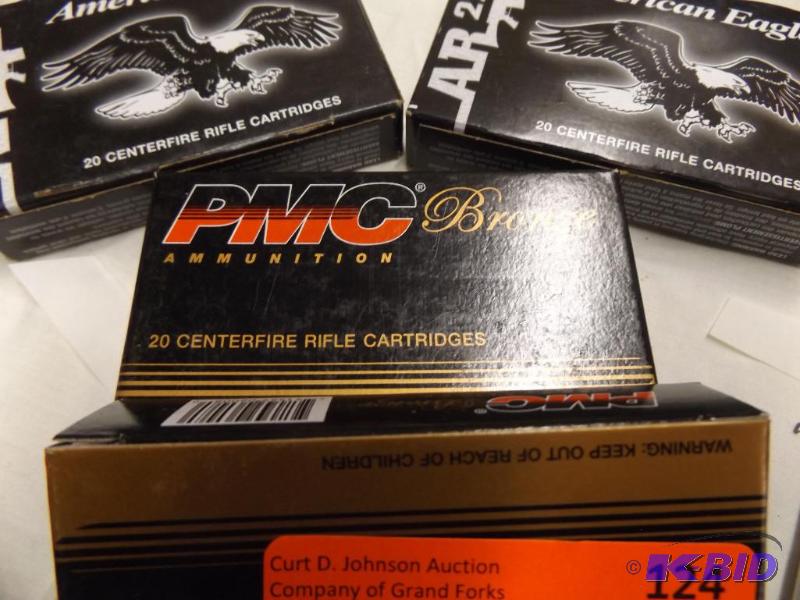 4 boxes PMC Bronze Ammunition, 20 Centerfire ...