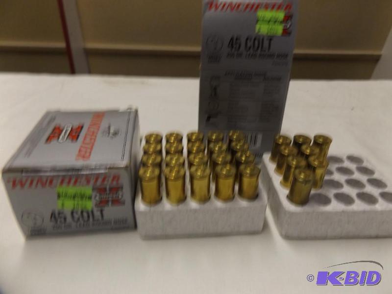 Winchester 45 Colt, 255 grain, lead round nos...