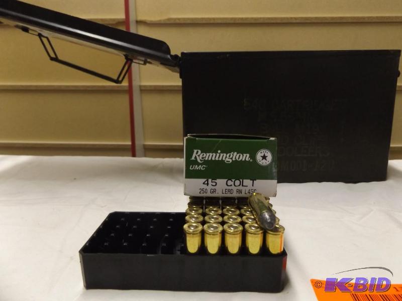 Remington 45 Colt, 250 gr, partial box and me...
