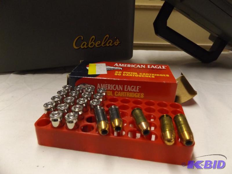 Cabelas Brand Plastic Ammo case and a few Un...