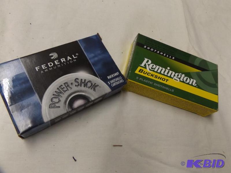 Federal 12 Ga, 2 34 Buckshot, 5 shotshells...