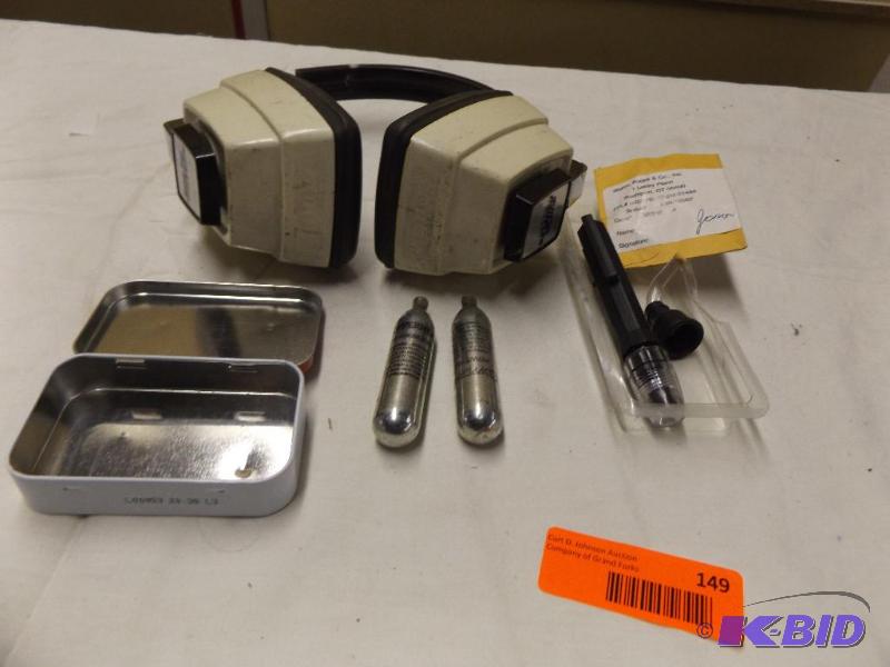 Ear Protection, CO2 Cartridges And safety lo...