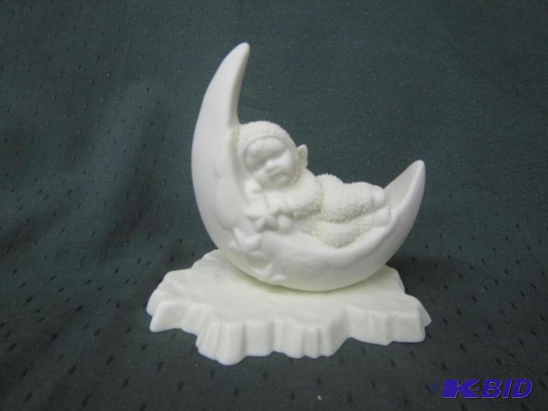 lot 207 image: COLLECTIBLE Snowbabies - Sleeping on the Moon Dept 56