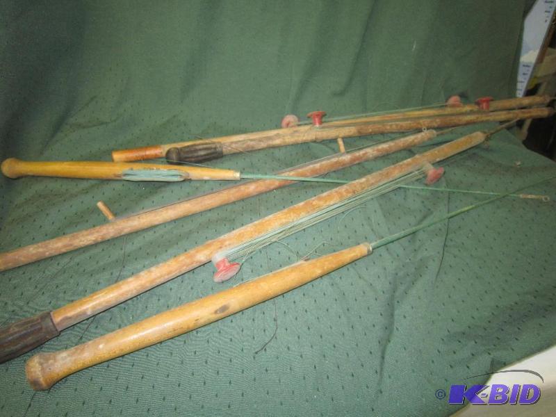 lot 243 image: COLLECTIBLE - 6 Ice Fishing Rods