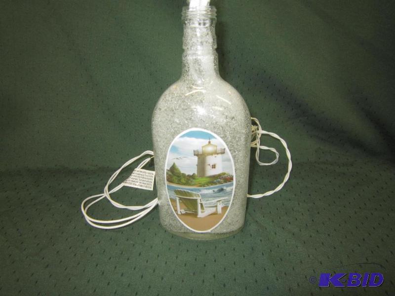 lot 280 image: NEW Lighted Light - Lighthouses Bottle 9