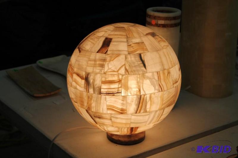 Onyx Sphere Lamp Large 11&quot Diameter Hand...