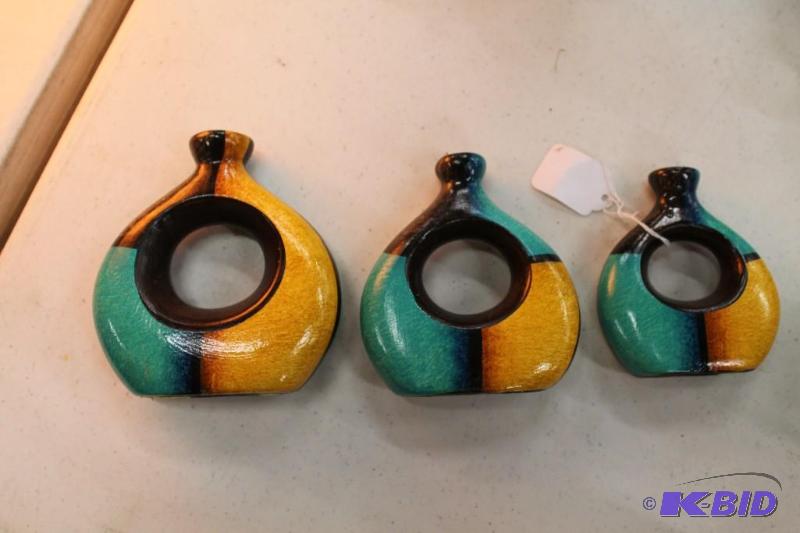 Ceramic Candle Set Set Of 3 Candle Holders 5 ...