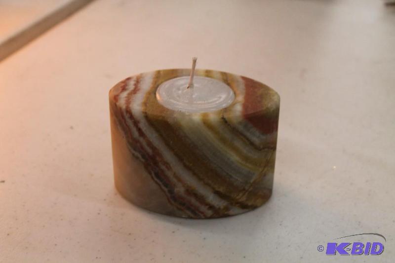 Onyx Candle Holder Oval Shape Candle Holder M...