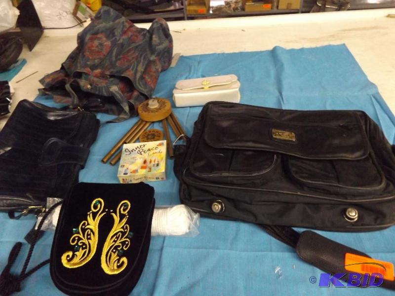 purses, windchime, computer bag, clothesline ...
