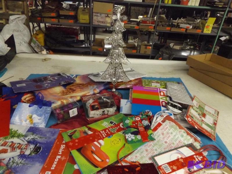 Christmas items, gift bags, gift tags, glitte...