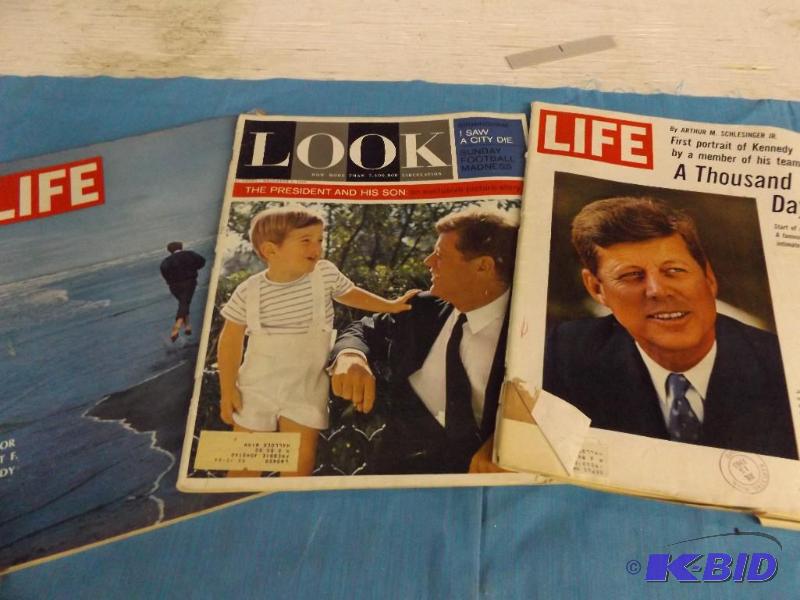 LIFE Magazines and LOOK Magazine, Kennedy...