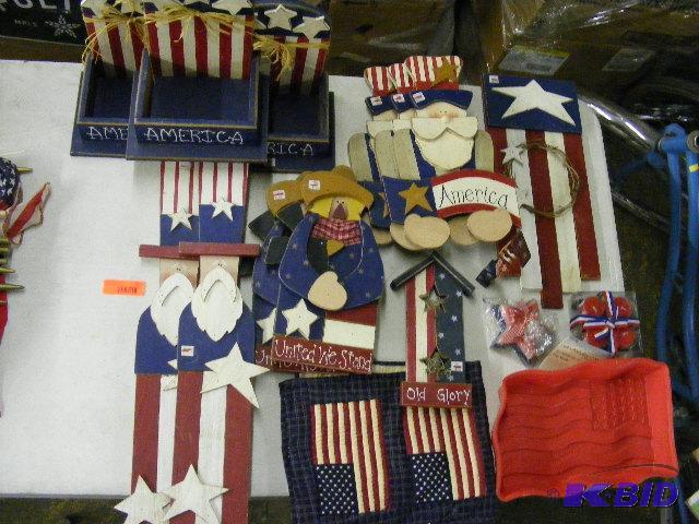 lot 211 image: Fourth of July decorations...