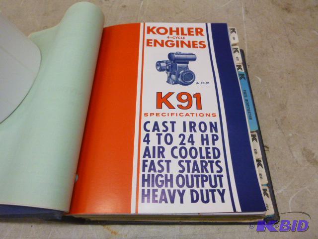 Kohler Engines Parts Manual K91 4 cycle engin...