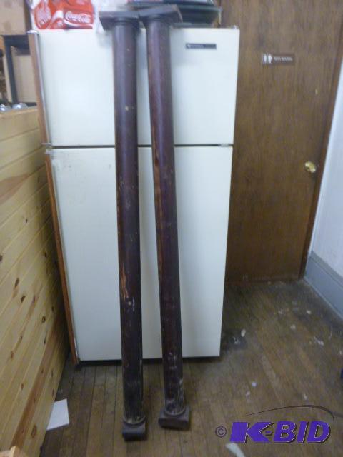 2 Vintage Wood Posts...