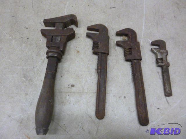 4 Vintage Monkey Wrenches...