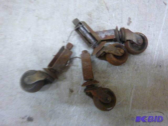 4 Vintage Mini Casters...