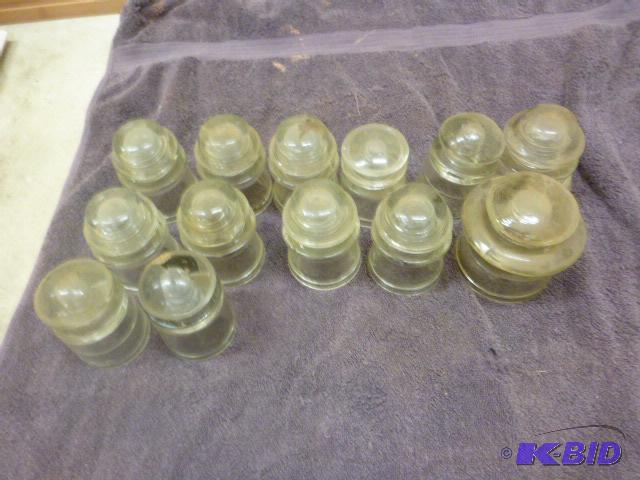 Miscellaneous Clear Glass Insulators&nbsp...