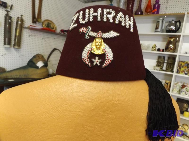 ZUHRAH, Masonic Shriner Hat...