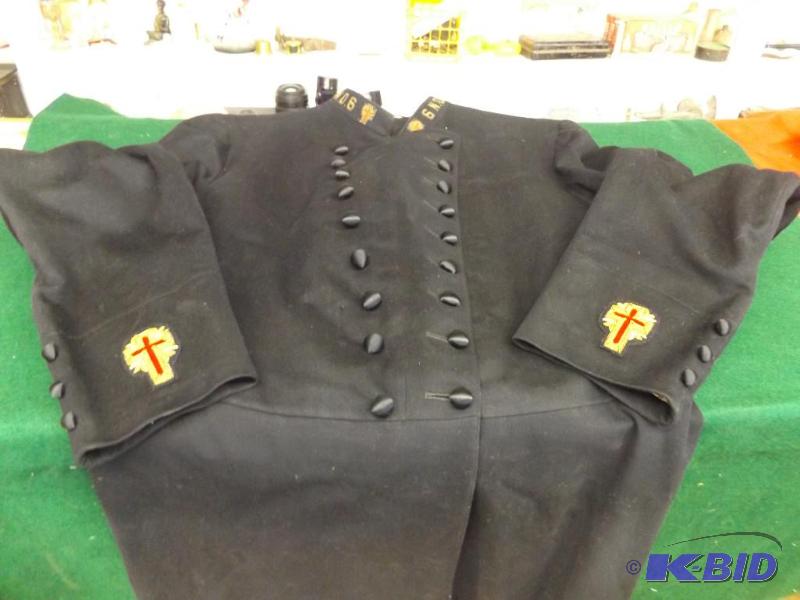 Masonic Knights Templar Uniform Coat, Pants a...