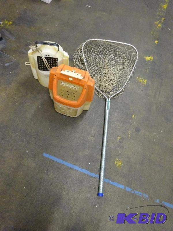 2 Mino Buckets & Fish Net
