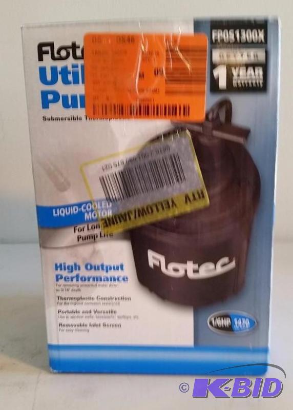 lot 23 image: 16 HP Submersible Utility Pump.  Tested Works.