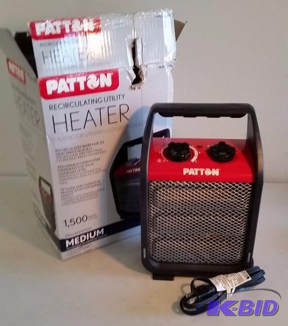 lot 27 image: 1500-Watt Recirculating Portable Utility Heater. Tested Works.