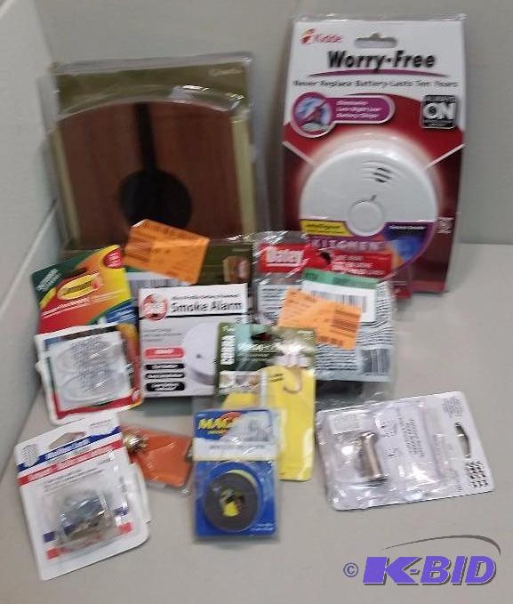 10 Item Lot  Door Bell Kit wdoorbells Smoke Alarms, Security Items and More