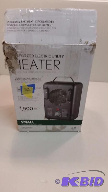 Patton 1500 Watt Utility Space Heater.  Used in Box.  Tested Works.