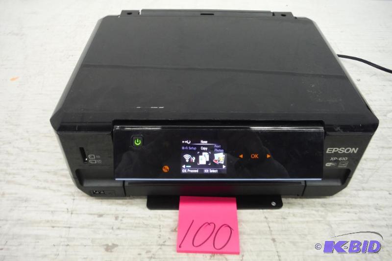 lot 100 image: Epson C11CD31201 Expression Premium XP-610 Wireless Color Photo Printer with Scanner and Copier