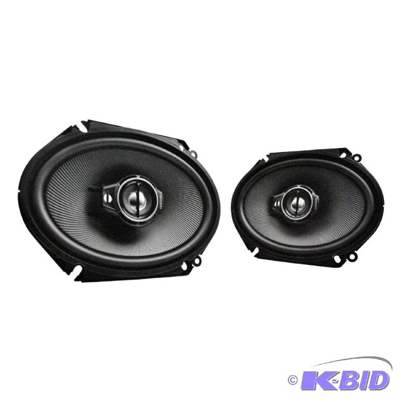 lot 24 image: Kenwood KFC-C6895PS 6x8 Performance Series 3-Way Custom Fit Coaxial Car Speakers