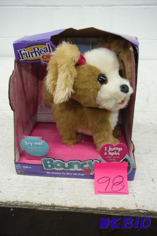 lot 98 image: Furreal Friends Bouncy My Happy-To-See-Me Pup Figure