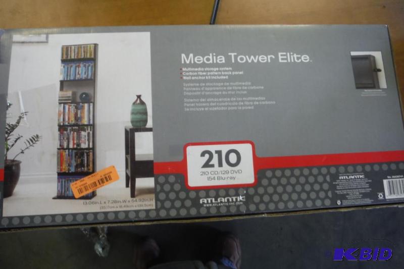 lot 15 image: Atlantic 210 Media rack (black)