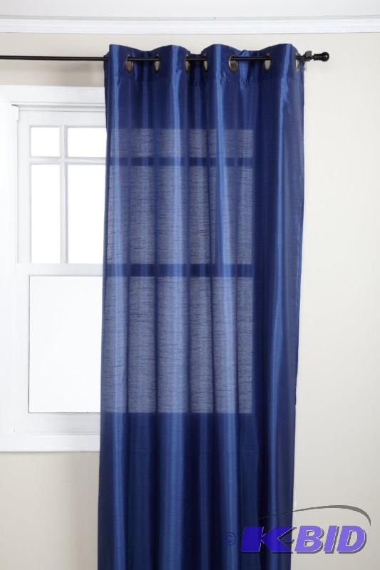 lot 66 image: Stylemaster Tribeca 56 by 84-Inch Faux Silk Grommet Panel, Cobalt