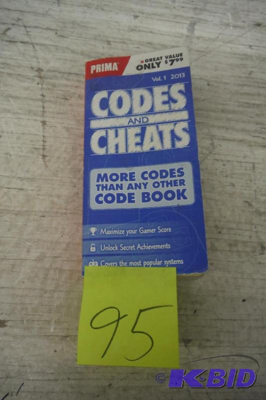 lot 95 image: Codes & Cheats Vol. 1 2013 Prima Game Guide Paperback