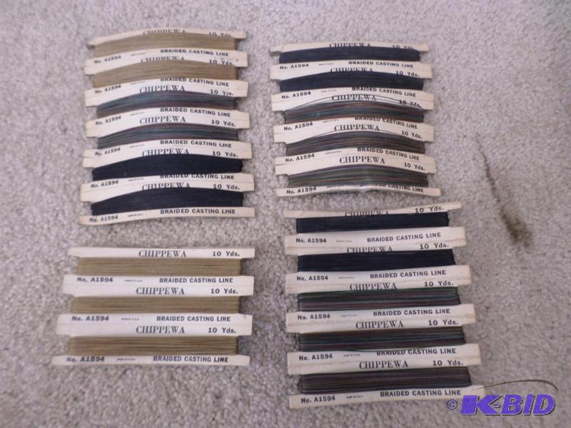lot 10 image: Lot Of Vintage Chippewa Braided Line...