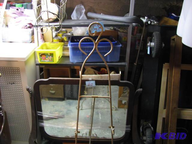 large gold tone easle&nbspfor framed art has...