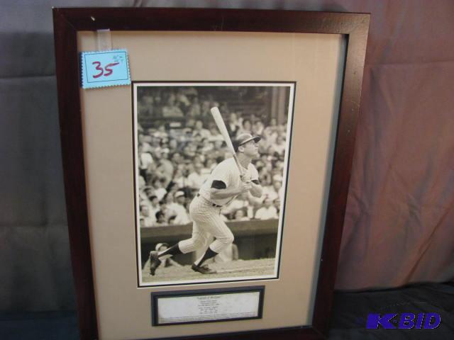 framed print&nbspof Mickey Mantle 20&quot w...