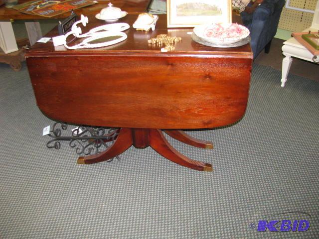 drop leaf Duncan Phyfe&nbspstyle dining room...