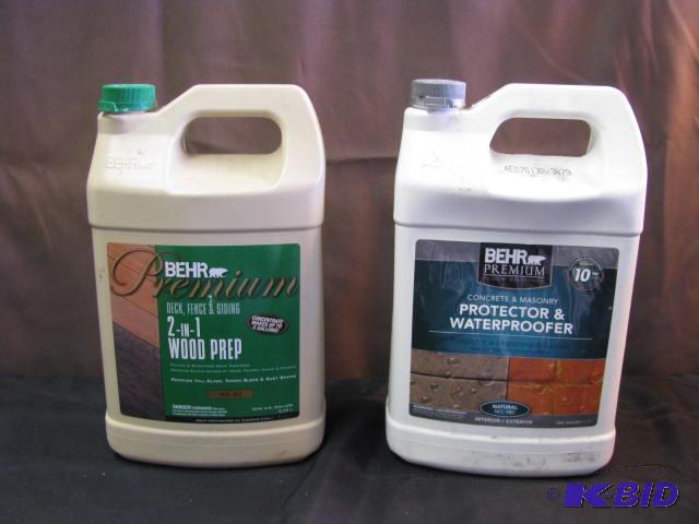 two Behr&nbspwood and concrete products&nbsp...