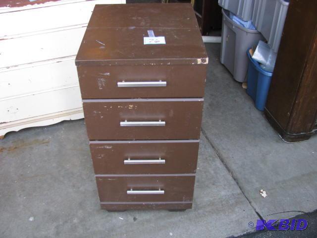 heavy duty shop style set of four drawers sol...