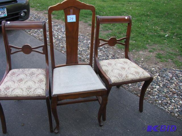 three unmatched dining room chairs sturdy nic...