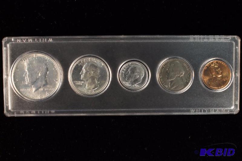 1964 UNCIRCULATED COIN SET IN WHITMAN PLASTIC HOLDER