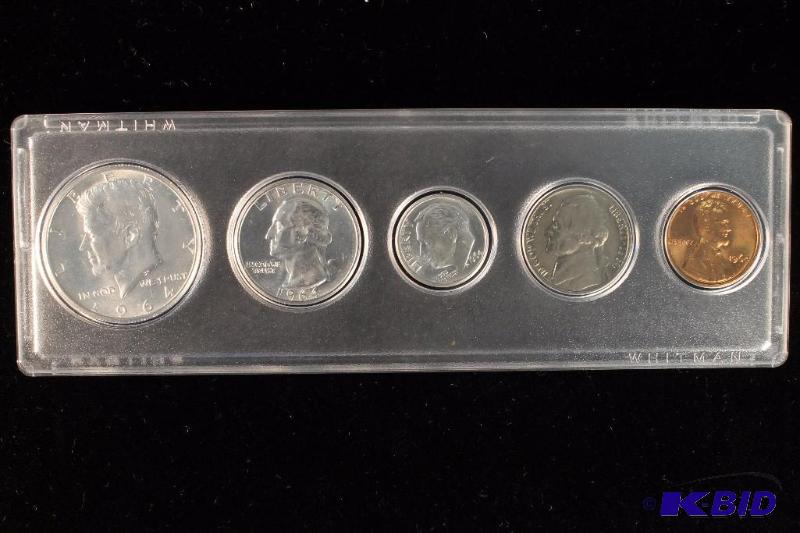 1964 UNCIRCULATED COIN SET IN WHITMAN PLASTIC HOLDER